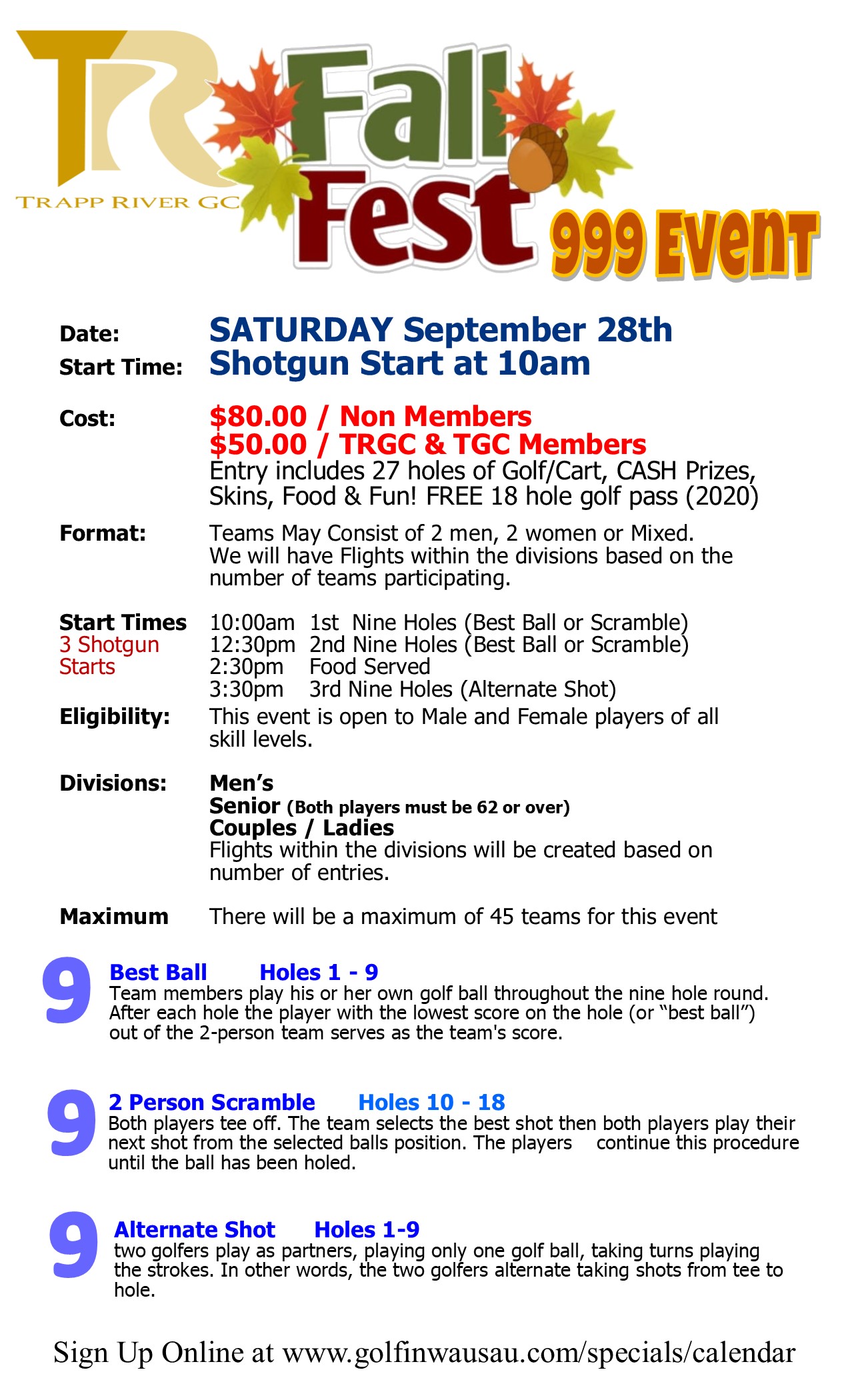 2019 TR Fall Fest 999