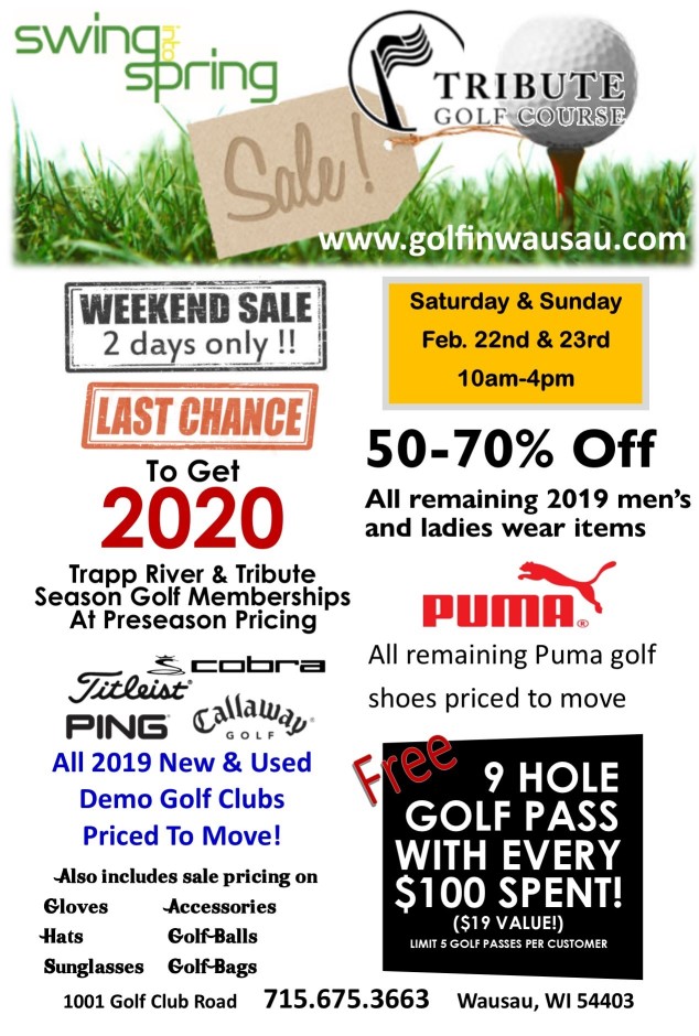 Golf Spring Blowout Sale 2020 634 x 940